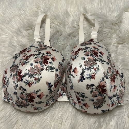 Cacique 38f bra white floral - bra,